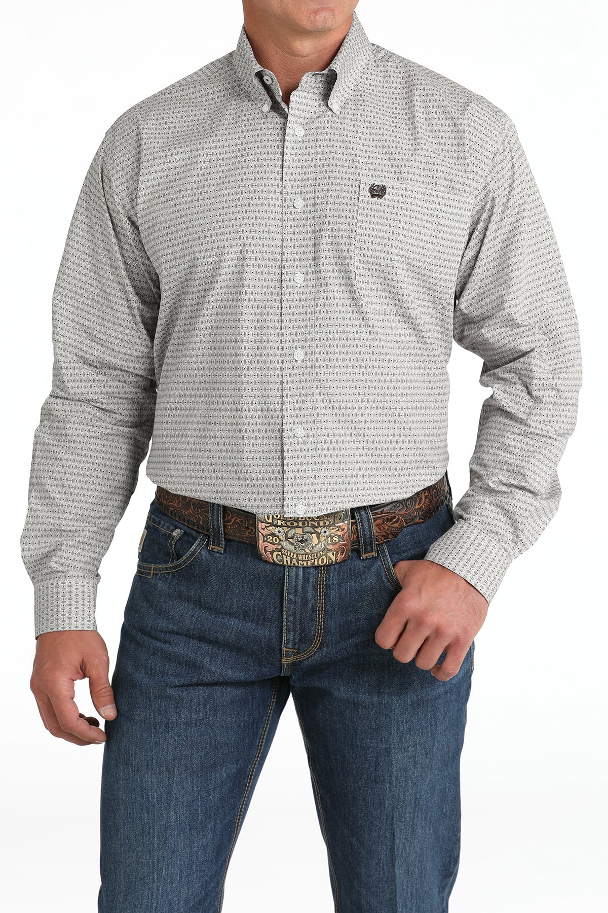 Cinch Button Down Shirt - MTW1105817