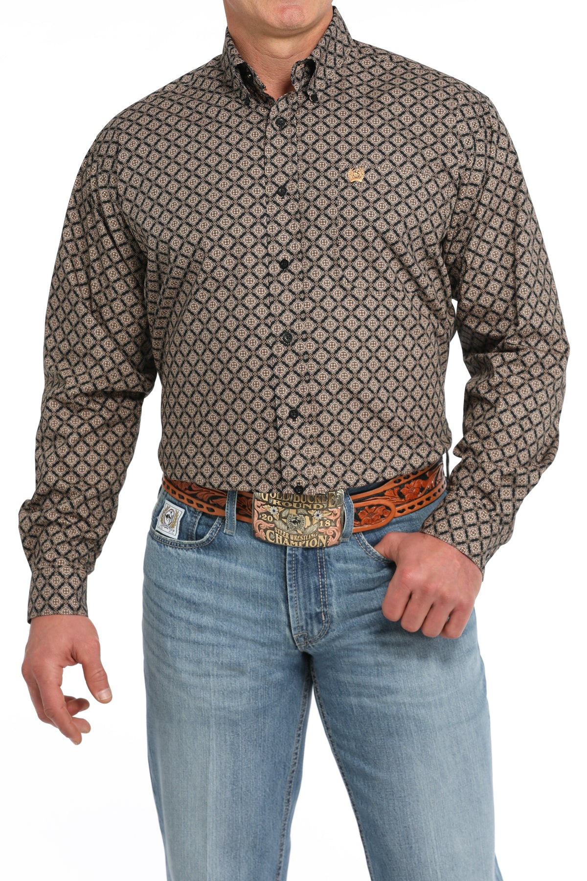 Cinch Button Down Shirt - MTW1105836