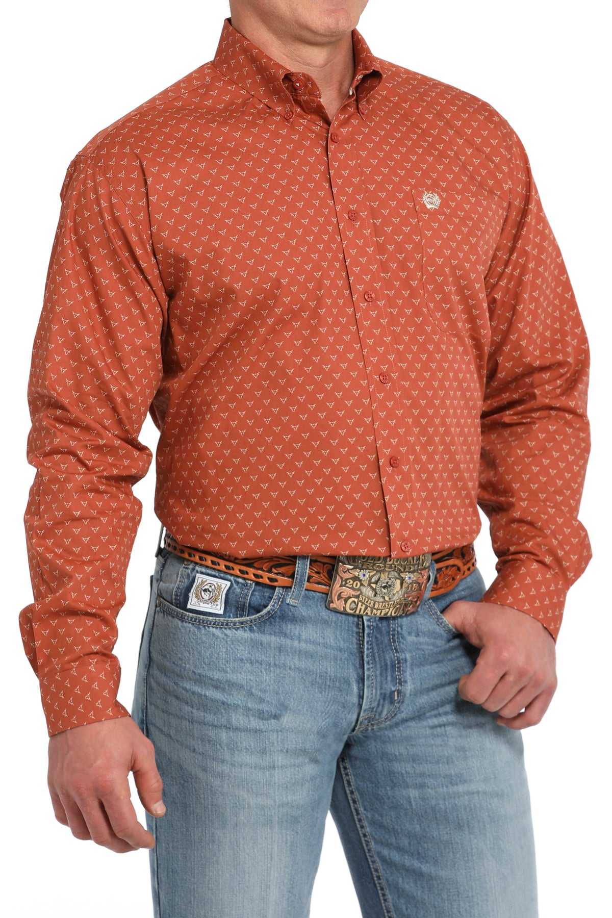 Cinch Button Down Shirt - MTW1105847