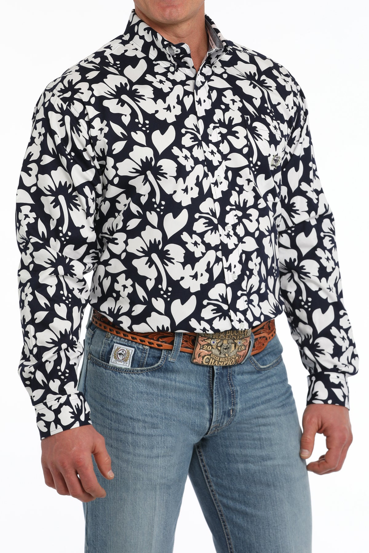 Cinch Button Down Shirt - MTW1242006