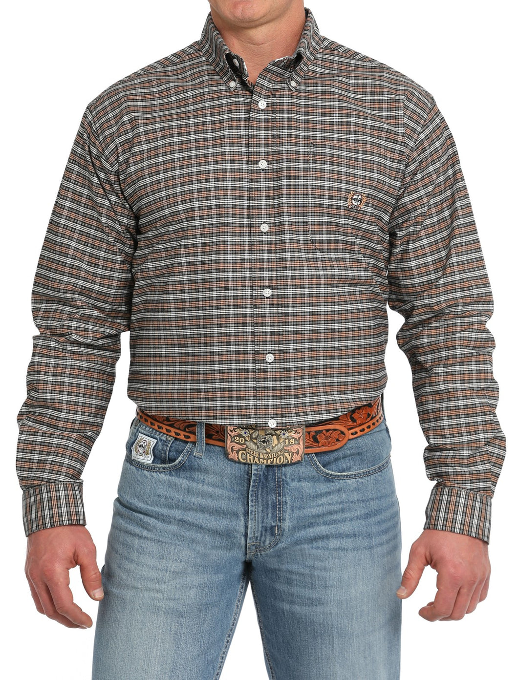 Cinch Button Down Shirt - MTW124202X