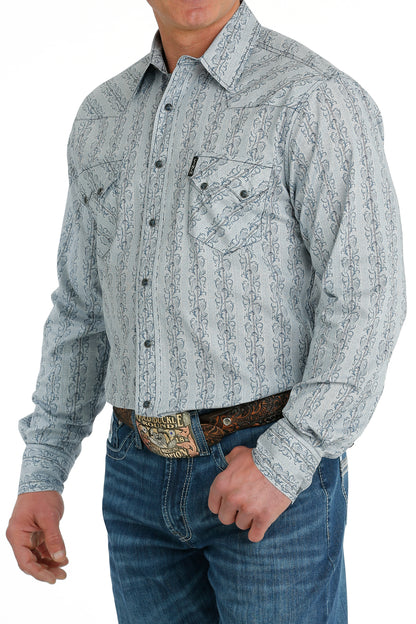 Cinch Geo Snap Modern Fit Shirt - MTW1301071