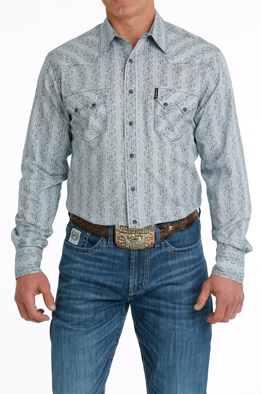 Cinch Geo Snap Modern Fit Shirt - MTW1301071