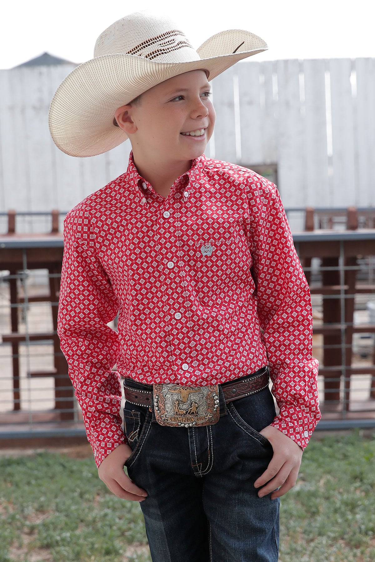 Cinch Boys Geo Shirt - MTW7060313