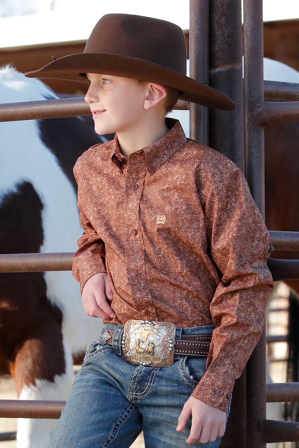 Cinch Boys Button Down Shirt - MTW7060359