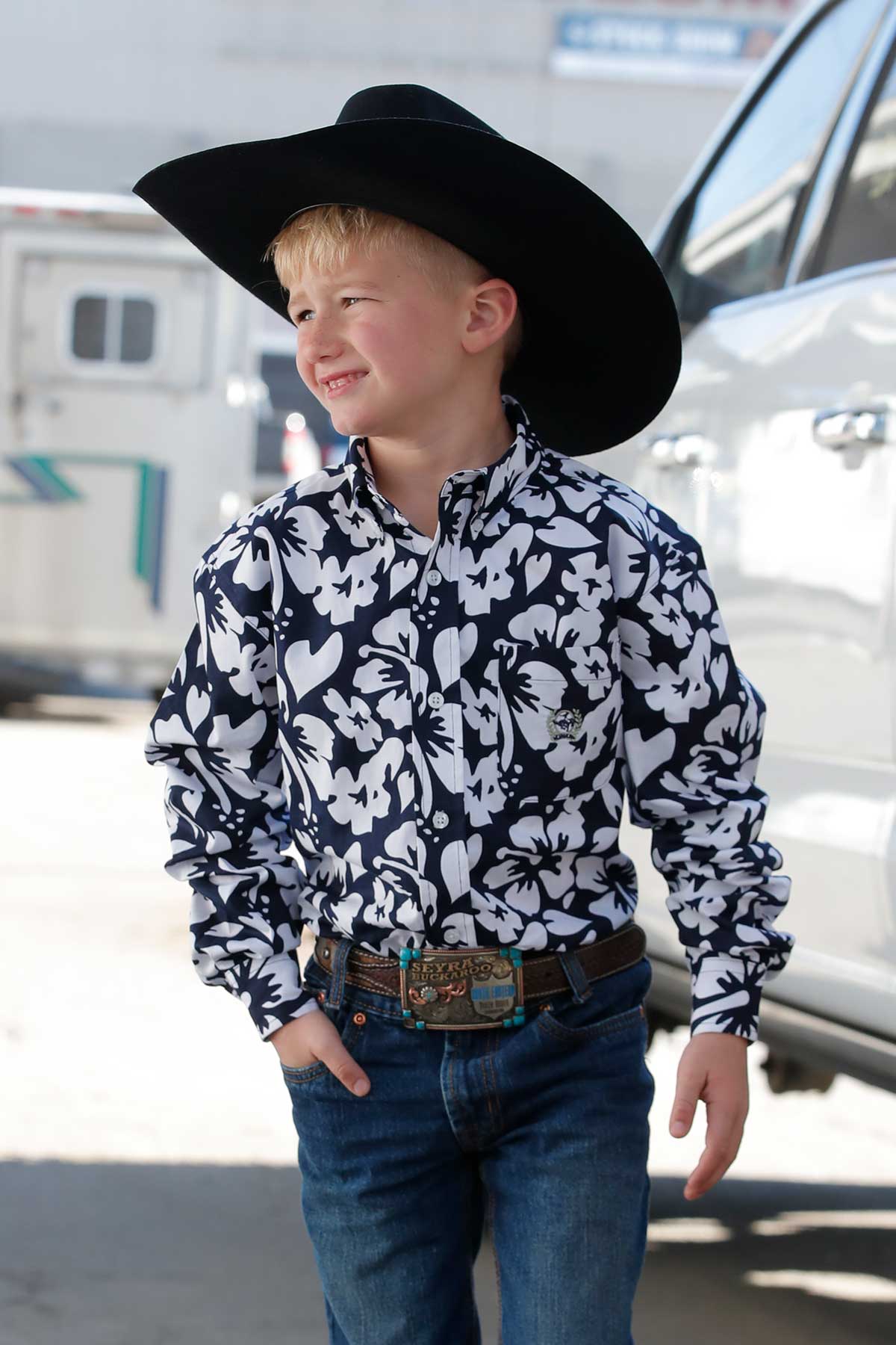 Cinch Boys Button Down Shirt - MTW7060366