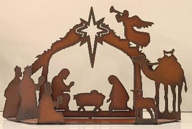 Rustic Nativity Scene - Nativity-Med