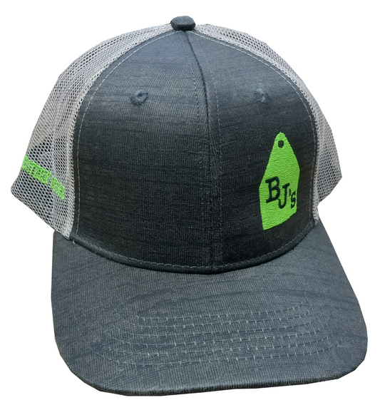 BJ's Western Cap - Brown/Neon Green