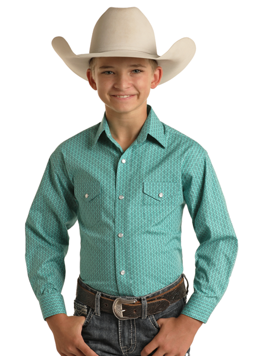 Panhandle Boys Rough Stock Shirt - RBN2S02193