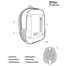 Load image into Gallery viewer, Hooey Rockstar Backpack - BP062NVTN