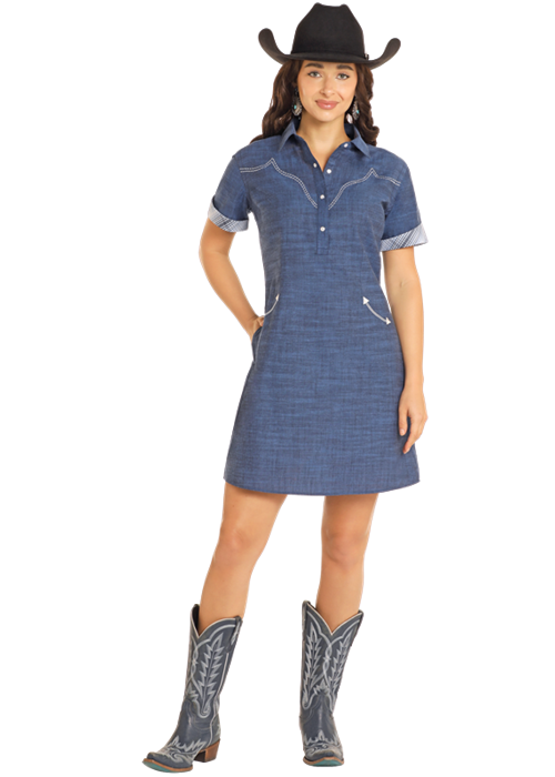 Panhandle Short Sleeve Dress - RWD1R04587