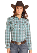 Load image into Gallery viewer, Panhandle Ladies Snap Shirt - RWN2S04580