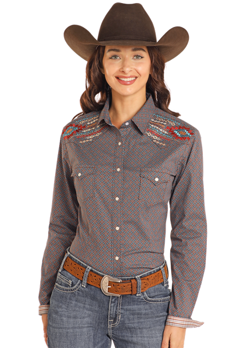 Panhandle Ladies Snap Shirt - RWN2S04597