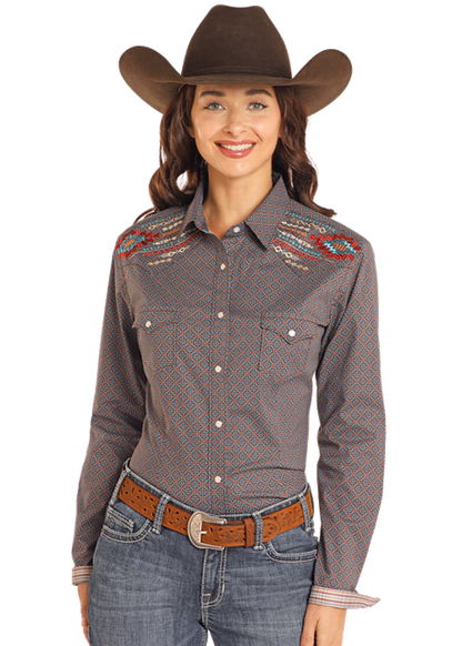 Panhandle Ladies Snap Shirt - RWN2S04597