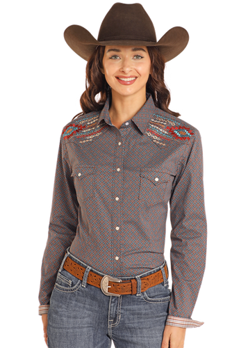 Panhandle Ladies Snap Shirt - RWN2S04597