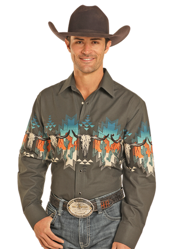 Panhandle Western Snap Shirt - SMN2S04458