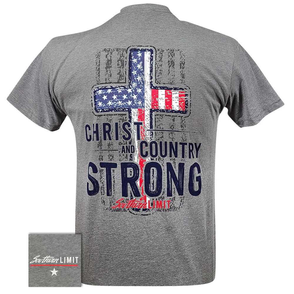 Southern Limit Christ and Country Strong Tee - SS-95