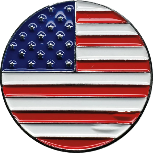 American Flag Hat Pin