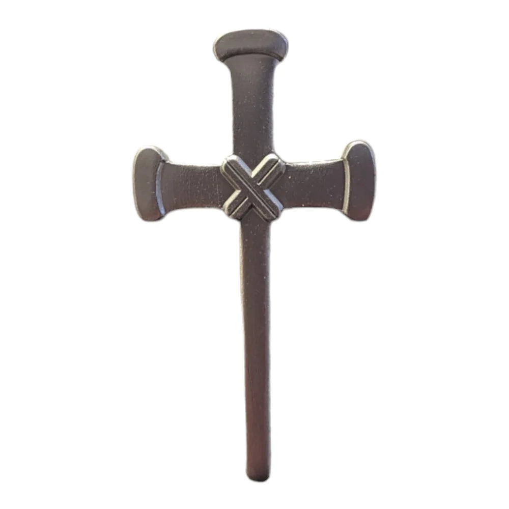 Raised Cross Magnetic Hat Pin