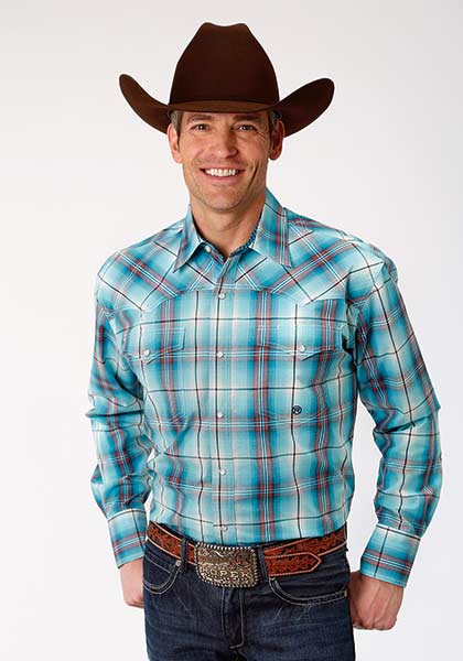 Roper Autumn Sunset Plaid Shirt - 03-001-0778-6068