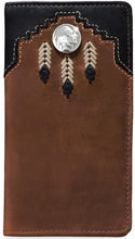 Load image into Gallery viewer, Silver Creek Chieftain Feather Wallet - 06269