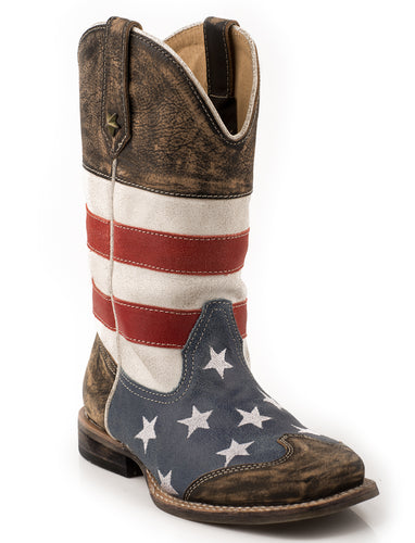 Roper Vintage American Flag Boots - 0901809030103