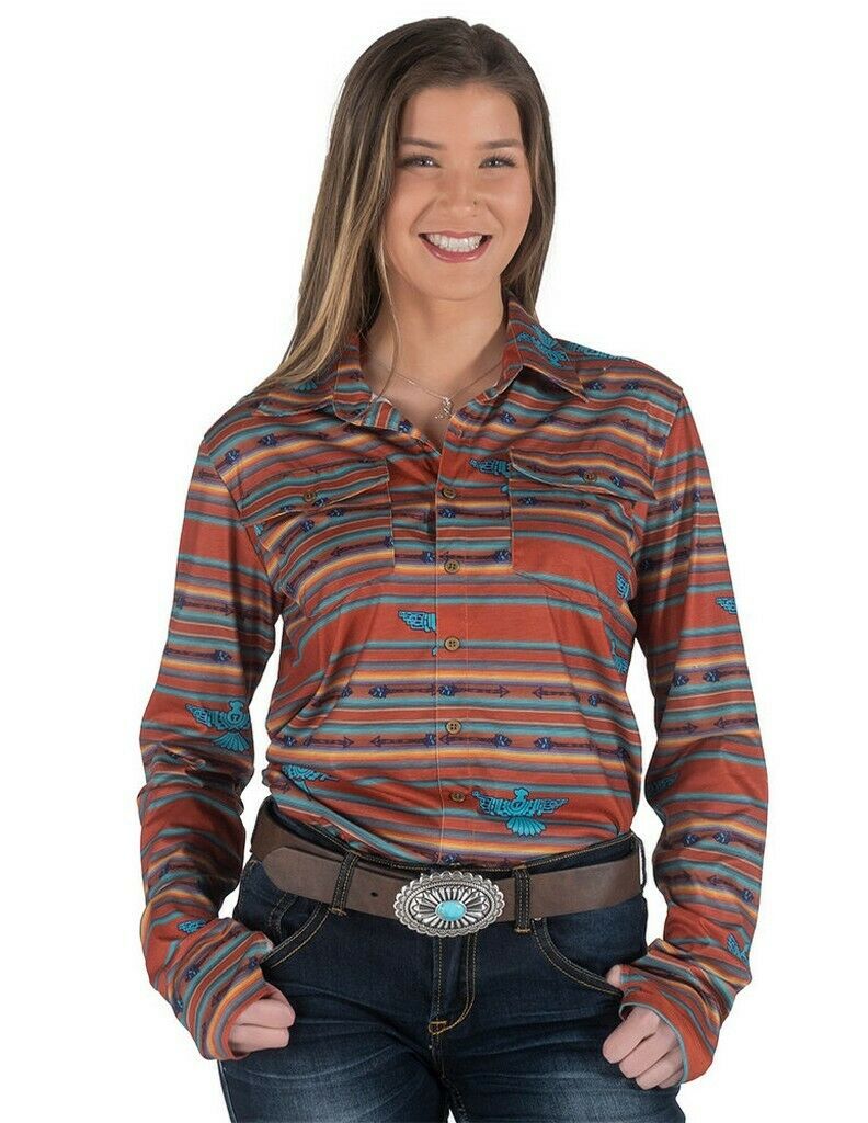 Cowgirl Tuff Serape Sport Jersey Pullover - 100432