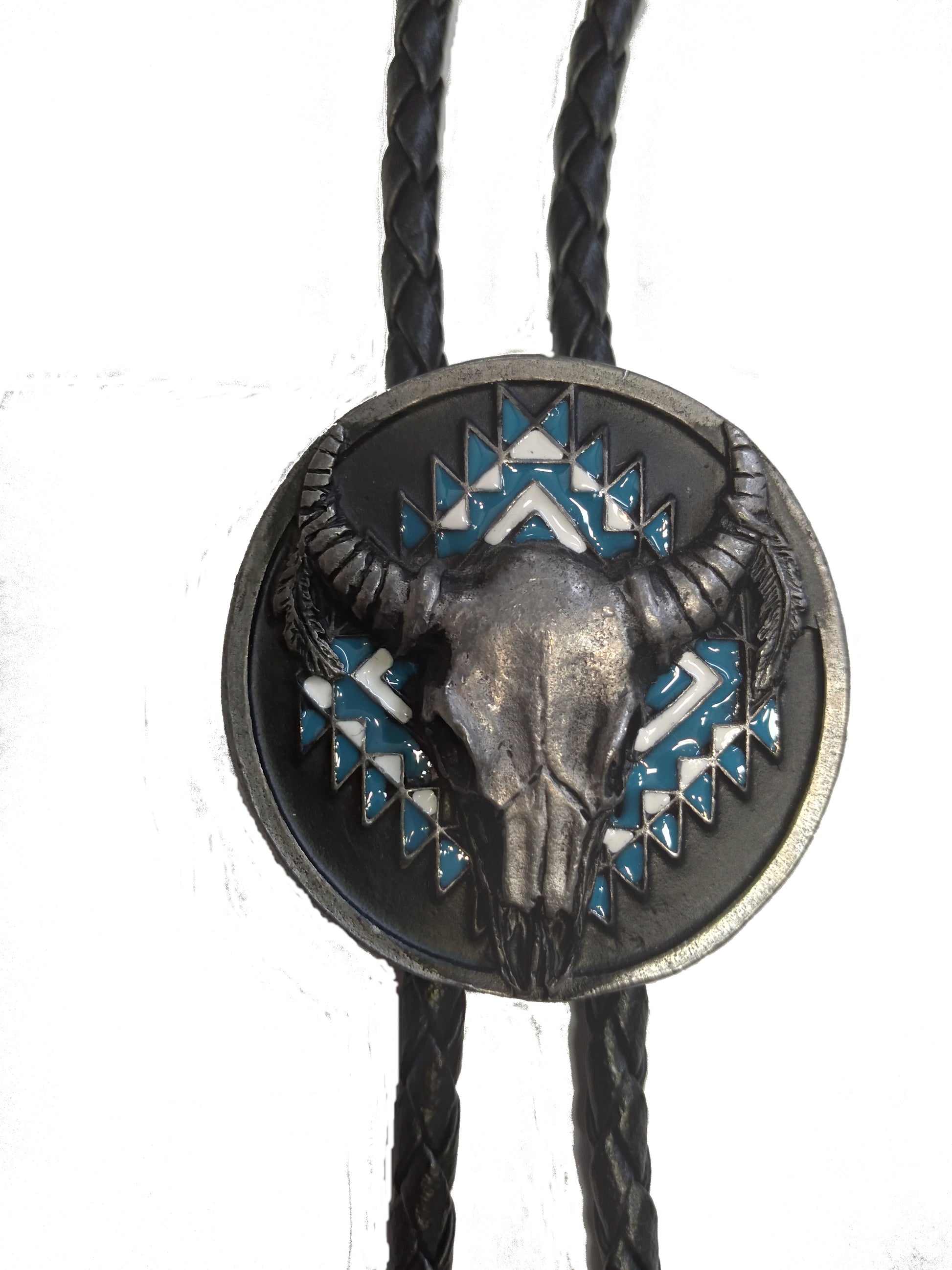 Antique Skull Bolo Tie - 1139