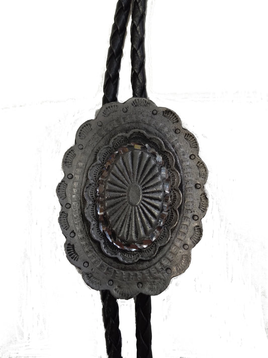 Antique Silver Concho Bolo - 1147