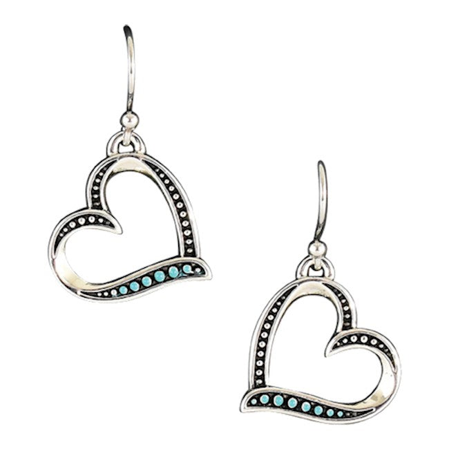 Justin Heart Earrings - 22005EJ