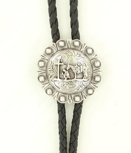 Double S Cowboy Prayer Bolo Tie - 22844