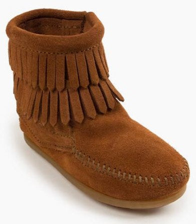 Minnetonka Double Fringe Kids Boot - 2292