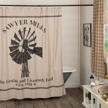 Load image into Gallery viewer, Sawyer Mill Windmill Shower Curtain - 34302