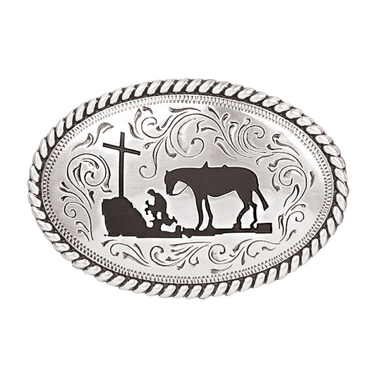 Nacona Kids Praying Cowboy Buckle - 37382