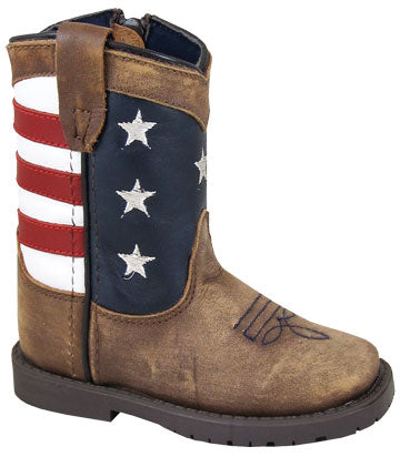 Smokey Mountain Stars and Stripes Infant Boots - 3800T