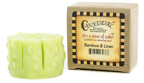The Candleberry Company Bamboo & Linen Simmering Cake Tart - 43001
