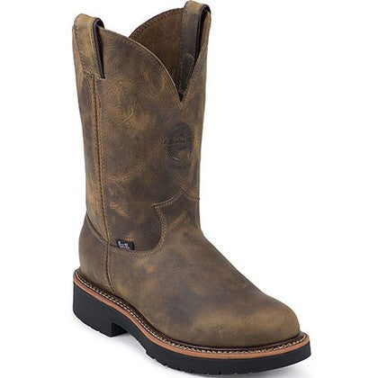 Justin J-Max Blueprint Tan Gaucho Workboot - 4440