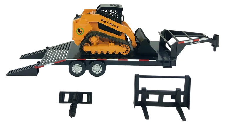 Big Country Toys Track Skid Steer & Trailer - 450