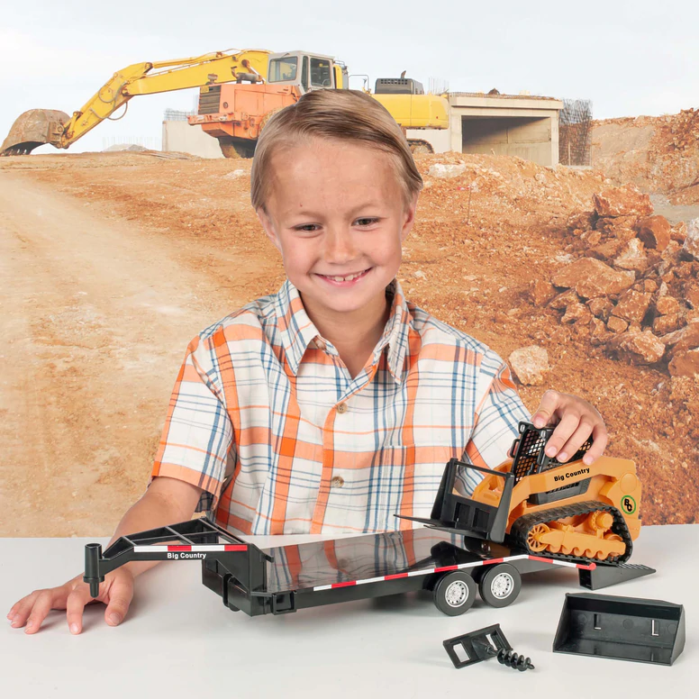 Big Country Toys Track Skid Steer & Trailer - 450