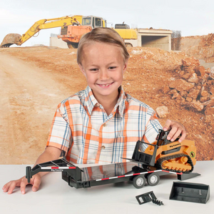 Big Country Toys Track Skid Steer & Trailer - 450