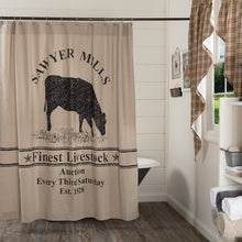 Load image into Gallery viewer, Sawyer Mill Cow Shower Curtain - 45800