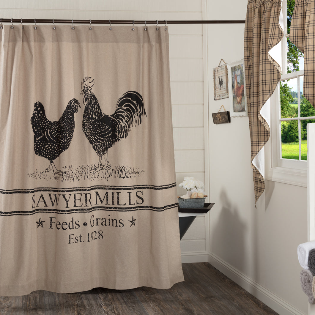 Sawyer Mill Poultry Shower Curtain - 45802