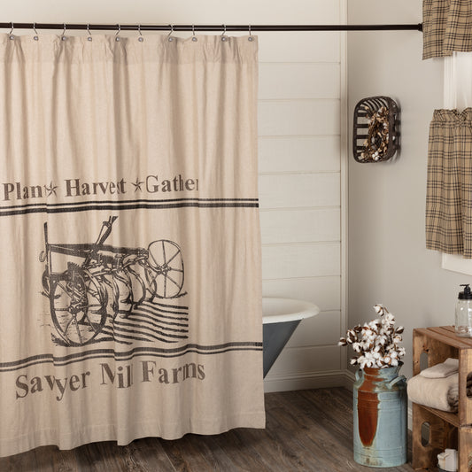 Sawyer Mill Plow Shower Curtain - 56763