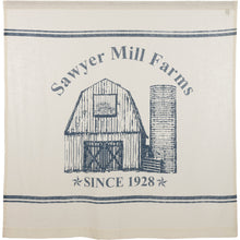 Load image into Gallery viewer, Sawyer Mill Blue Barn Shower Curtain - 61663