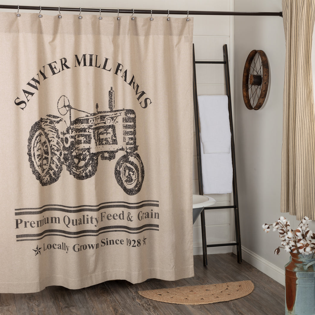 Sawyer Mill Tractor Shower Curtain - 61765