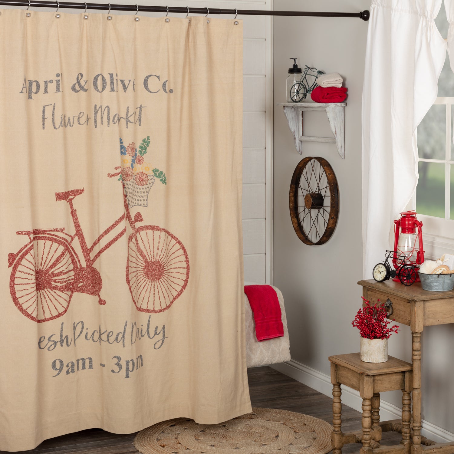 Farmer's Market Flower Market Shower Curtain - 62985