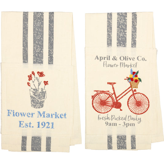 Farmer's Market Tea Towel Set of 2 - 62987