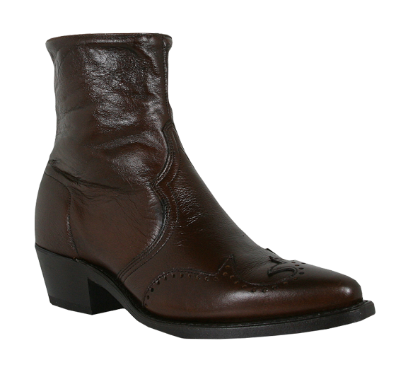 Abilene Wingtip Zipper Boot - 6443