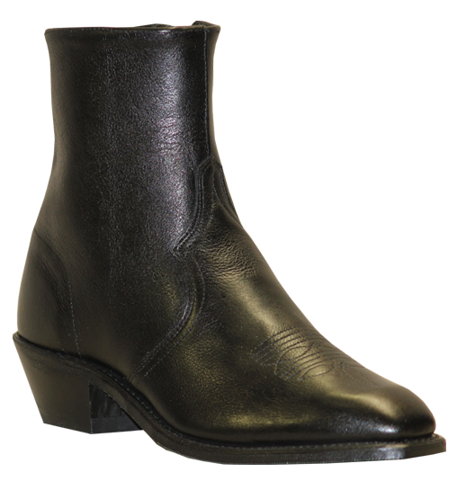 Abilene Black Cowhide Zipper Boot - 6464