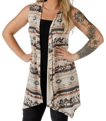 Liberty Wear Dallas Cardigan Vest - 8372